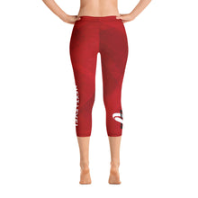 Load image into Gallery viewer, Women&#39;s Capri Leggings - Red