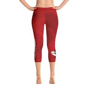 Women's Capri Leggings - Red