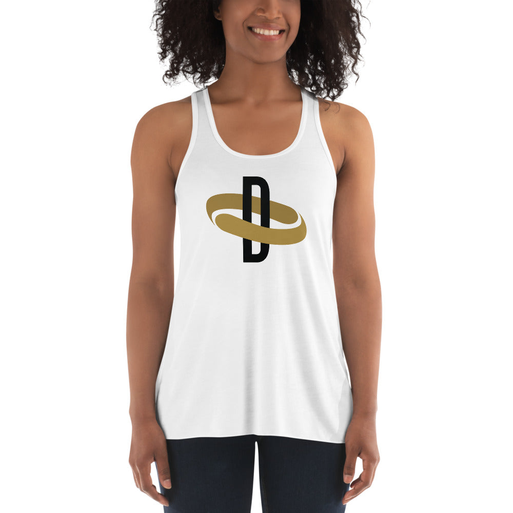 Black & Gold Collection - Womens White Tank