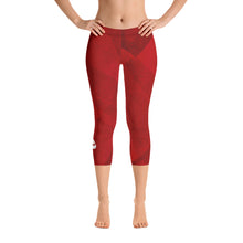 Load image into Gallery viewer, Women&#39;s Capri Leggings - Red